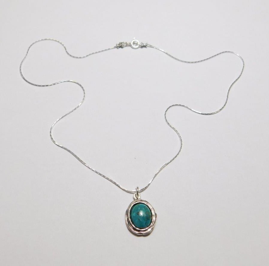 Náhrdelník OVAL TURQUOISE 7306